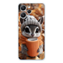 Печатный чехол «Зверята с кофе» для Xiaomi Redmi 12