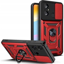 Ударопрочный чехол Camshield Serge Ring для Xiaomi Redmi 12C – Красный