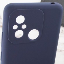 Чехол Silicone Cover Lakshmi Full Camera (AAA) для Xiaomi Redmi 12C – Темно-синий