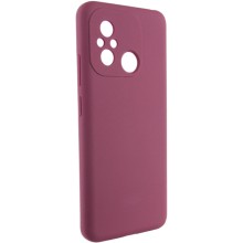 Чехол Silicone Cover Lakshmi Full Camera (AAA) для Xiaomi Redmi 12C – Бордовый