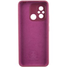 Чехол Silicone Cover Lakshmi Full Camera (AAA) для Xiaomi Redmi 12C – Бордовый