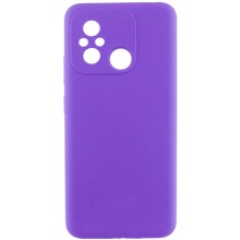 Чехол Silicone Cover Lakshmi Full Camera (AAA) для Xiaomi Redmi 12C – Фиолетовый