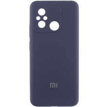 Чохол Silicone Cover Lakshmi Full Camera (AAA) with Logo для Xiaomi Redmi 12C (Темно-синій)