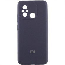 Чохол Silicone Cover Lakshmi Full Camera (AAA) with Logo для Xiaomi Redmi 12C (Сірий)