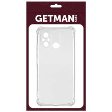 TPU чохол GETMAN Ease logo посилені кути Full Camera для Xiaomi Redmi 12C – Прозорий