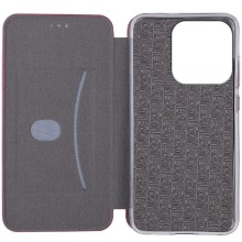 Кожаный чехол-книжка Classy для Xiaomi Redmi 12C – Бордовый