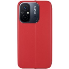 Кожаный чехол-книжка Classy для Xiaomi Redmi 12C – Красный