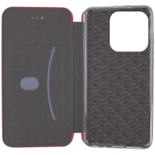 Кожаный чехол-книжка Classy для Xiaomi Redmi 12C – Красный