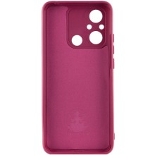 Чехол TPU GETMAN Liquid Silk Full Camera для Xiaomi Redmi 12C – Бордовый