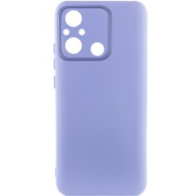 Чехол TPU GETMAN Liquid Silk Full Camera для Xiaomi Redmi 12C – Сиреневый