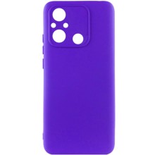 Чохол TPU GETMAN Liquid Silk Full Camera для Xiaomi Redmi 12C – Синій