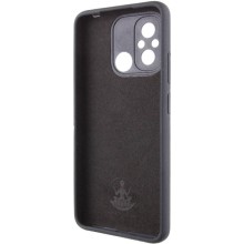 Чехол Silicone Cover Lakshmi Full Camera (AA) with logo для Xiaomi Redmi 12C / Poco C55 – Черный