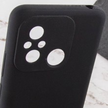 Чехол Silicone Cover Lakshmi Full Camera (AA) with logo для Xiaomi Redmi 12C / Poco C55 – Черный
