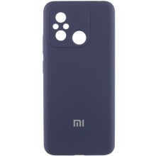 Чехол Silicone Cover Lakshmi Full Camera (AA) with logo для Xiaomi Redmi 12C / Poco C55 – Синий