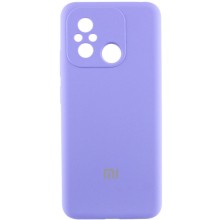 Чехол Silicone Cover Lakshmi Full Camera (AA) with logo для Xiaomi Redmi 12C / Poco C55 – Сиреневый