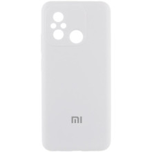Чехол Silicone Cover Lakshmi Full Camera (AA) with logo для Xiaomi Redmi 12C / Poco C55 – Белый