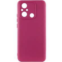 Чехол Silicone Cover Ummi Lakshmi Full Camera (AA) для Xiaomi Redmi 12C / Poco C55 – Бордовый