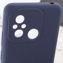 Чохол Silicone Cover Lakshmi Full Camera (AAA) для Xiaomi Redmi 12C – Темно-синій