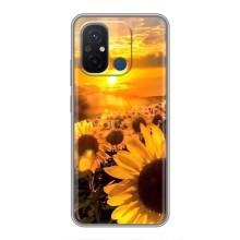 Чохол з Квітами для Xiaomi Redmi 12C (поле соняшників)