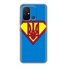 Чохол з картинкою (Патріотичний ГЕРБ) на Xiaomi Redmi 12C (Герб - супер герой)