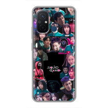 Чехол Гра в кальмара для Xiaomi Redmi 12C – Коллаж игры кальмара