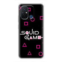 Чехол Гра в кальмара для Xiaomi Redmi 12C – Логотип игры кальмара