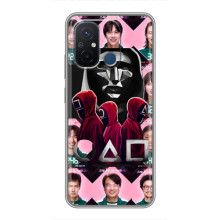 Чехол Гра в кальмара для Xiaomi Redmi 12C – Персонажи игры кальмара