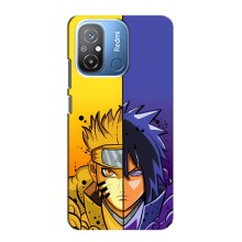 Купить Чохли на телефон з принтом Anime для Редмі 12с – Naruto Vs Sasuke