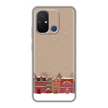 Новогодние, Праздничные Чехлы для Xiaomi Redmi 12C - 2024 год (Зимний город)