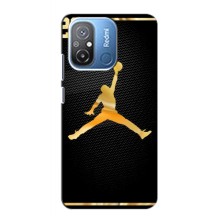 Силиконовый Чехол Nike Air Jordan на Редми 12с (Джордан 23)