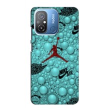 Силиконовый Чехол Nike Air Jordan на Редми 12с – Джордан Найк