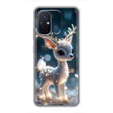 Яркий чехол для Xiaomi Redmi 12C с Зимними Оленятами – Блистающий оленёнок