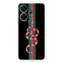 Чехлы Бренд GUCCI для Xiaomi Redmi 13 – Змей Гуччи