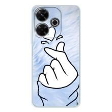 Чехлы (Знак сердечка) на Xiaomi Redmi 13 – Сердечка знак