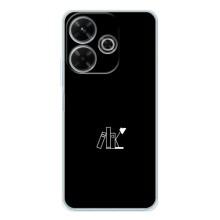 Чехол с картинками на черном фоне для Xiaomi Redmi 13 – Книжки