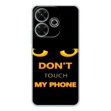 Чехол с Прикольным принтом на Xiaomi Redmi 13 – Не трогай мой телефон