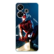 Чехол Супергерой Человека Паука на Xiaomi Redmi 13 – Паук на доме
