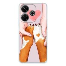 Чехол (ТПУ) Милые собачки для Xiaomi Redmi 13 – Любовь к собакам