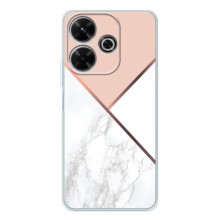 Мраморный чехол на Xiaomi Redmi 13 (VPrint) (Тройной мрамор)