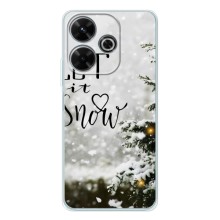 Новогодние, Праздничные Чехлы для Xiaomi Redmi 13 - 2024 год – Let it snow