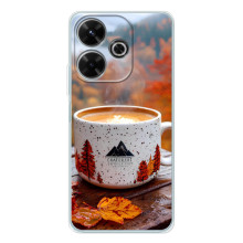 Чехол с уникальным дизайном «Осень с кофе» для Xiaomi Redmi 13 – Кофе на природе