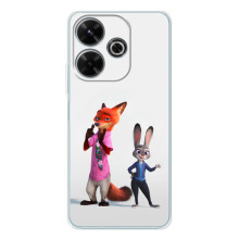 Силиконовый чехол с принтом Зоотрополіс для Xiaomi Redmi 13 – Джуди и Ник