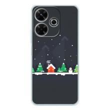 Силіконовий бампер на різдво для Xiaomi Redmi 13 (Місто зимове)