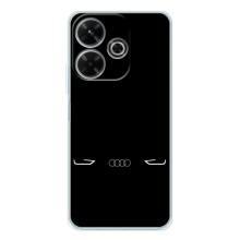 Силиконовый бампер с картинкой машины на Xiaomi Redmi 13 (Силует Audi)