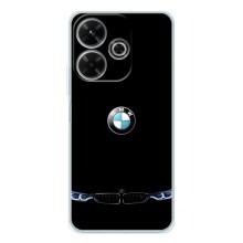 Силиконовый бампер с картинкой машины на Xiaomi Redmi 13 (Черный BMW)