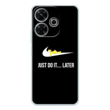 Силиконовый Чехол на Xiaomi Redmi 13 с картинкой Nike – Later