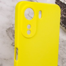 Чехол Silicone Cover Lakshmi Full Camera (AAA) для Xiaomi Redmi 13C / Poco C65 – Желтый