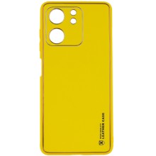 Шкіряний чохол Xshield для Xiaomi Redmi 13C / Poco C65 – Жовтий