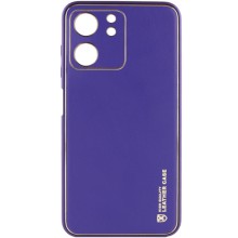 Кожаный чехол Xshield для Xiaomi Redmi 13C / Poco C65 – Фиолетовый