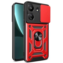 Ударопрочный чехол Camshield Serge Ring для Xiaomi Redmi 13C / Poco C65 – Красный